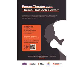 Théâtre-forum sur le sujet de la violence domestique ¦ 1.12.23 à 19:00
