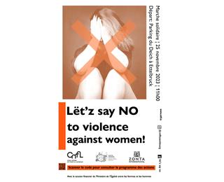 Lët'z say NO to violence against women and girls - Orange Week 2023